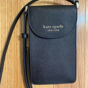 Kate Spade black phone crossbody purse
